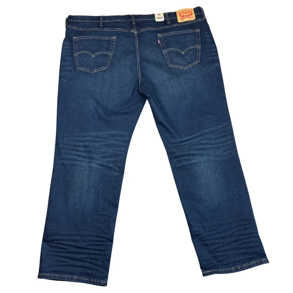 NEW Levis 541 Athletic Taper Jeans Mens 48x32 Dark Wash Stretch Big and Tall